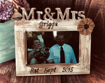 Wedding frame Wedding photo frame Wedding picture frame personalized Mr and mrs frame Mr mrs frame personalized We still do