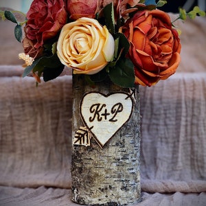 Wood flower vase, Engagement gifts for couple unique, Hiking hiker outdoorsy gift, Newlywed gift, Engaged gift unique, Personalized vase image 10