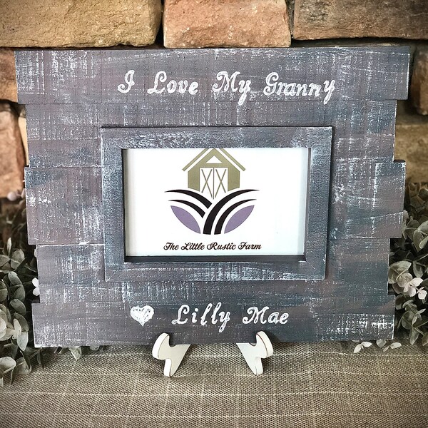 I Love Nana Photo Frame Etsy