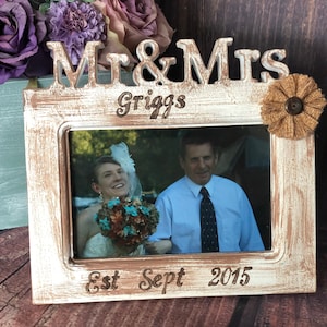 Wedding frame Wedding photo frame Wedding picture frame personalized Mr and mrs frame Mr mrs frame personalized We still do