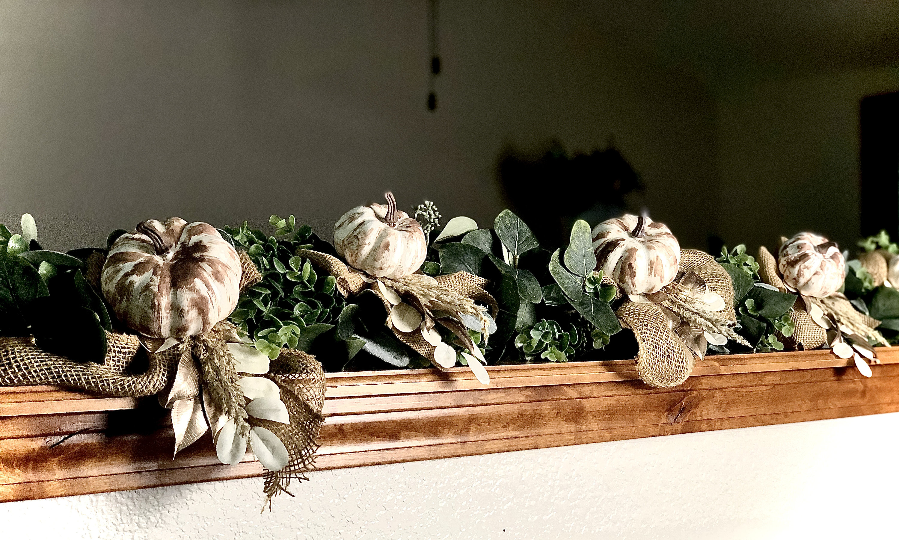 Fall Garland for Mantle - Autumn Garland for Mantel - Fall Mantel Decor ...