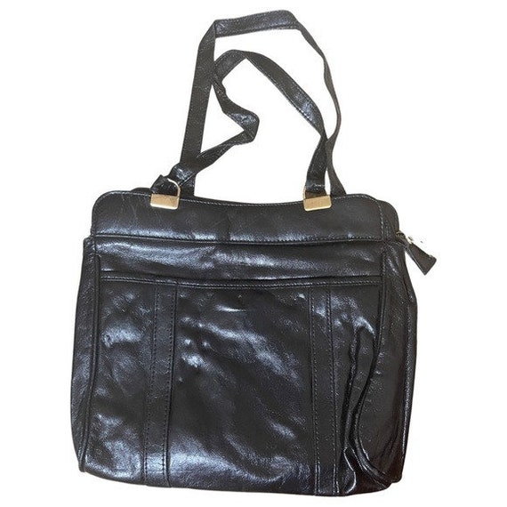 Vintage Black Square Tote - Classic Chic Bag - image 1