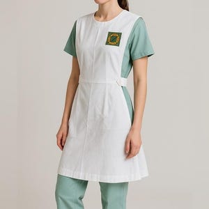 green nurse dress uniform Halton Women's Classic Collar Healthcare Dress