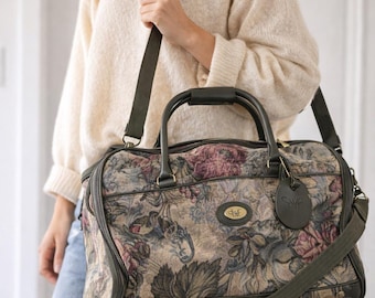 Vintage Diane Von Furstenberg Tapestry Weekender Bag | DVF Floral