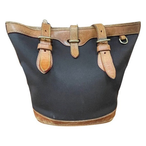 Vintage Dooney & Bourke Leather Bucket Shoulder Ba