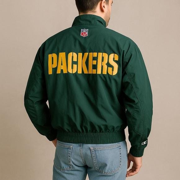 Packers Logo Athletic Jacket - Etsy