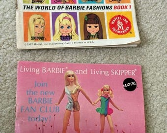 Originale Mattel Mini-Heftchen aus Barbie’s späten 1960er / frühen 1970er Jahren Mode Ära