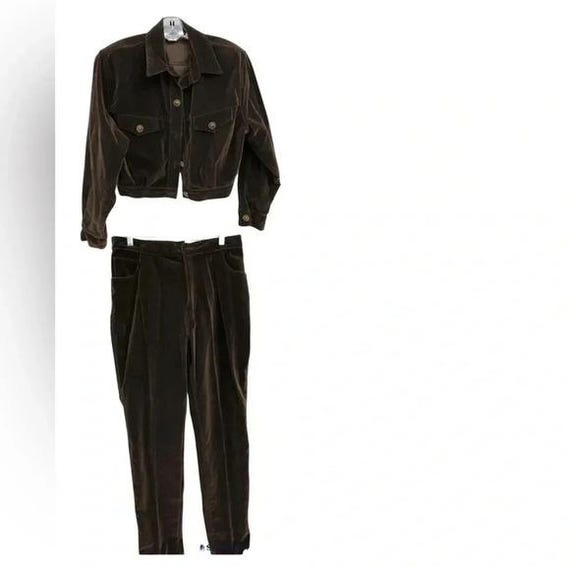 RAYON CORDUROY JACKET&PANTS SET