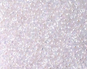11-265 Transparent Pale Pink AB - 11/0 Miyuki Round Seed Beads