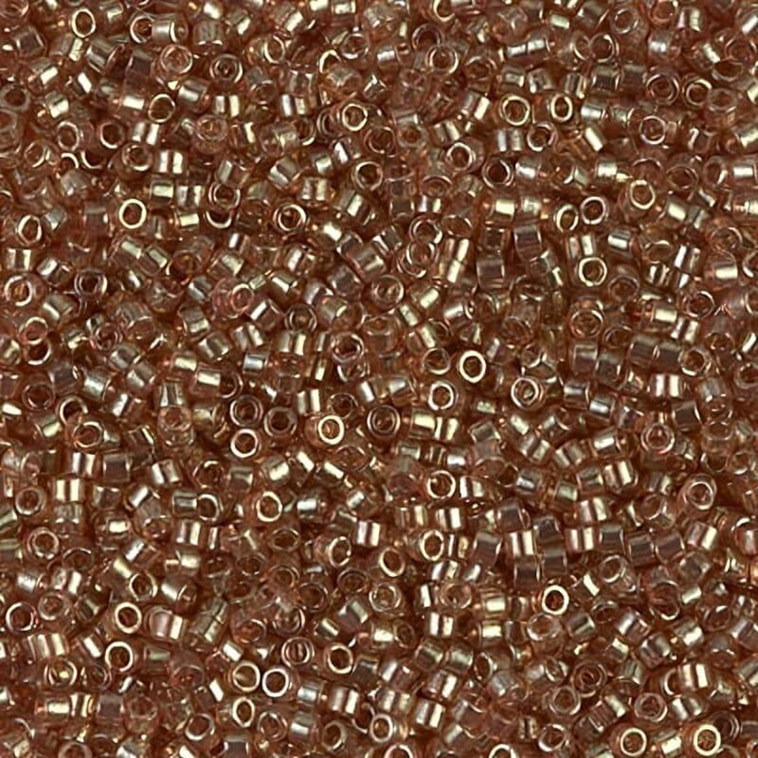 yuki.　0102♡ DB0102 Delica 11/0 Peach Topaz Gold Luster - Miyuki Seed