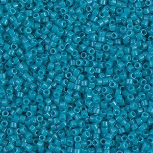 thumbnail image 2 of Miyuki Delica Seed Bead 15/0 Transparent Jade Copper Lined 2-inch Tube 2 of 11
