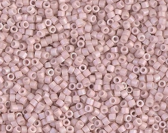 DB1525 Delica 11/0 Matte Opaque Pink Champagne AB - Miyuki Seed Beads