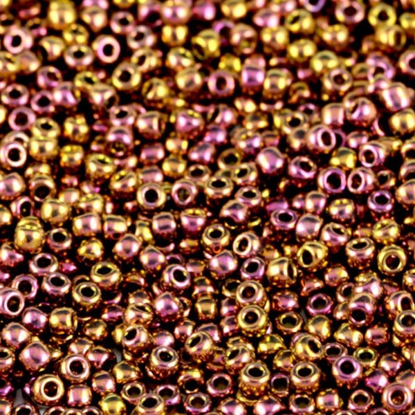 11-514 TOHO 11/0 Round - Higher-Metallic Gypsy Gold - TOHO Seed Beads