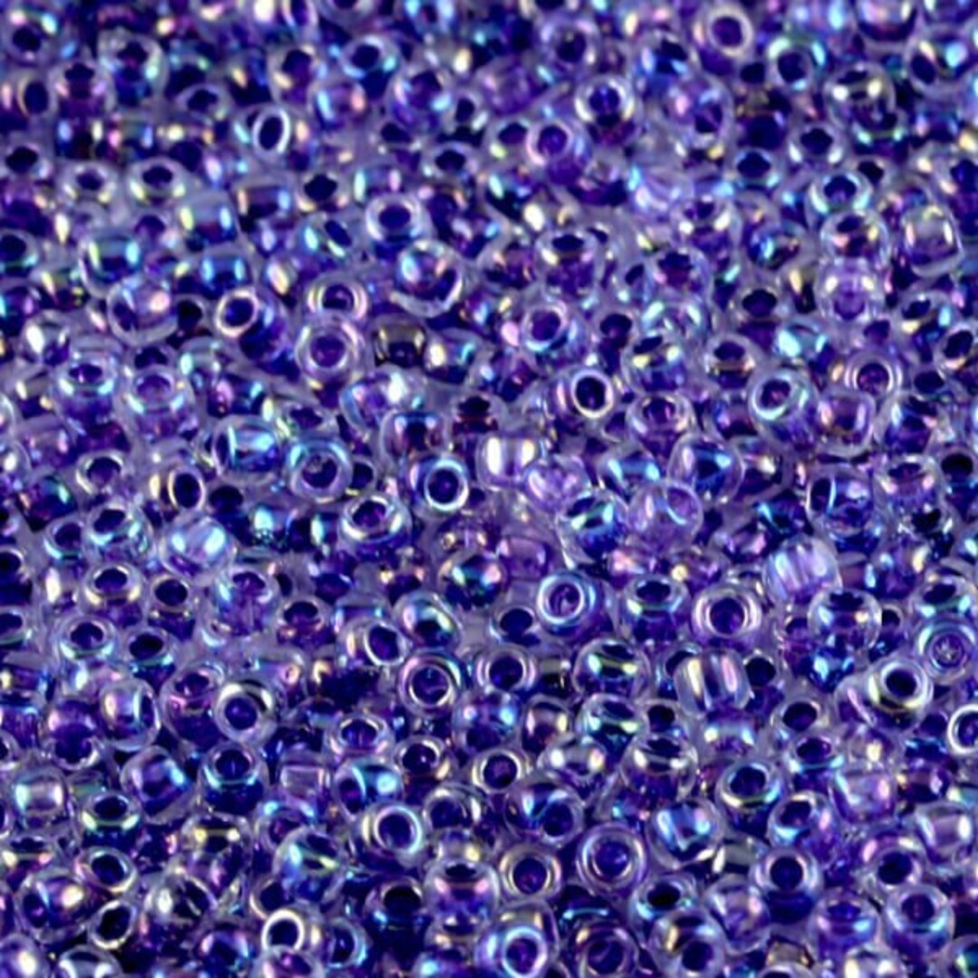 サフォーダイト　11g 11-774 TOHO 11/0 Round - Inside-color Rainbow Crystal/montana Blue