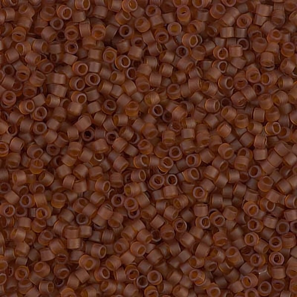 DB0764 Delica 11/0 Matte Transparent Dark Topaz - Miyuki Seed Beads (DB-764)