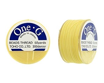 TOHO One-G Beading Thread #9 - Light Yellow (also available in 22 colors)