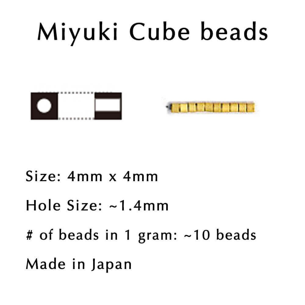 SB-243 Magenta Purple Lined Crystal - Miyuki 4mm Cube Beads SB-243 Magenta Purple Lined Crystal - Miyuki 4mm Cube Beads