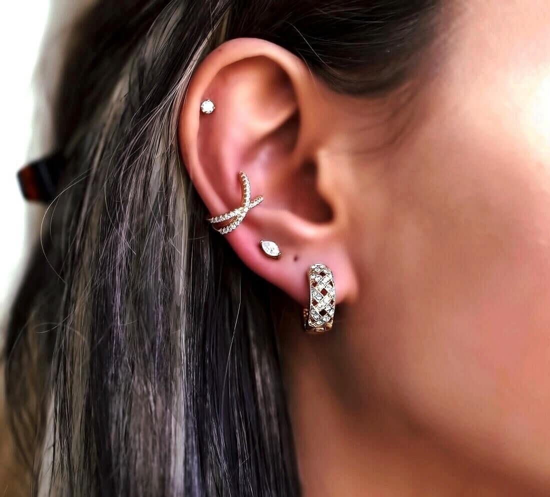 Cross Ear Cuff main image 1