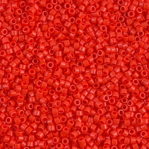 DB0727 Delica 11/0 Opaque Vermillion Red - Miyuki Seed Beads (DB-727)