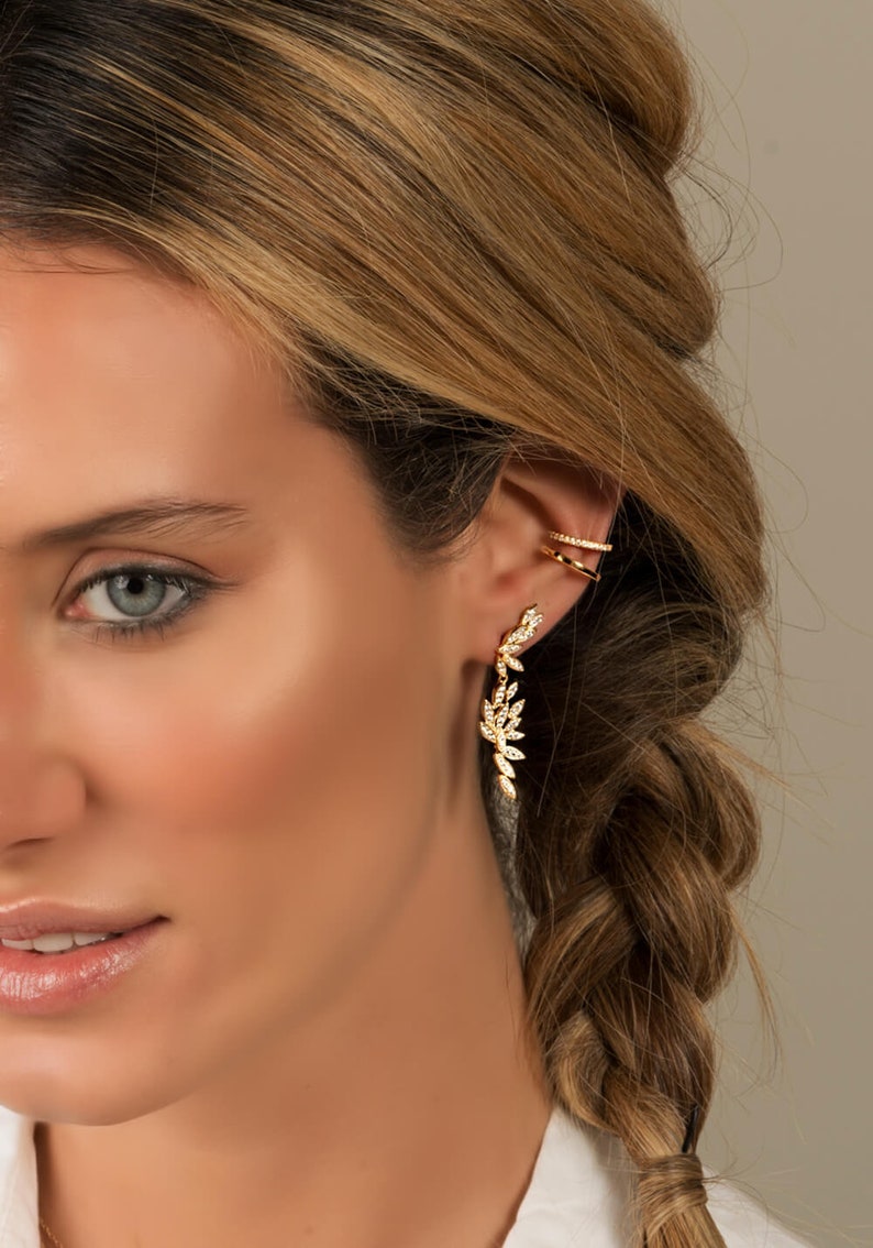 GOLD Ear Cuff No Piercing Ear Cuff Plain Ear Cuff Ear Etsy