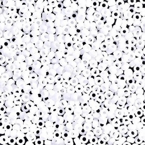 11-402F Matte White - 11/0 Miyuki Round Seed Beads