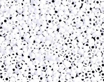 11-402F Matte White - 11/0 Miyuki Round Seed Beads