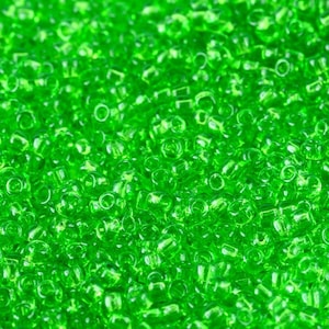 11-7 TOHO 11/0 Round - Transparent Peridot - TOHO Seed Beads