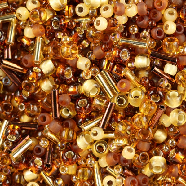 TX-3219 Kohaku - Amber Mix - TOHO Beads Mix Multi-shape