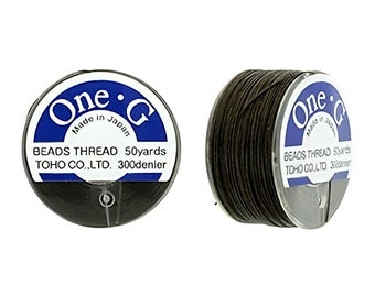 TOHO One-G Beading Thread #7 - Brown (also available in 22 colors)