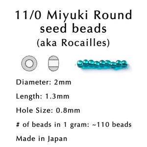 11-191 24kt Gold Plated 11/0 Miyuki Round Seed Beads image 2