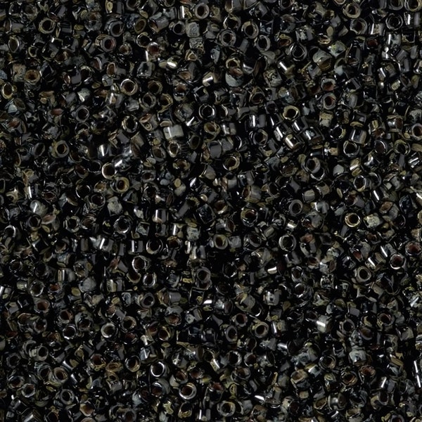 DB2261 Delica 11/0 Black Picasso - Miyuki Seed Beads