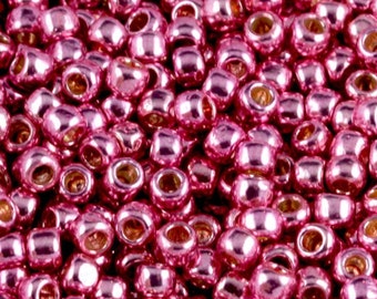 8-PF553 TOHO 8/0 Round - Permanent Finish - Galvanized Pink Lilac - TOHO Seed Beads