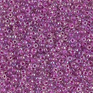 11-264, Miyuki 22g Raspberry Lined Crystal AB 11-264, Miyuki 22g Raspberry Lined Crystal AB