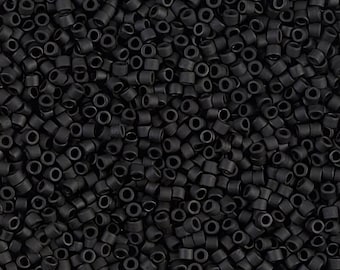 DB0310 Delica 11/0 Matte Black - Miyuki Seed Beads (DB-310)