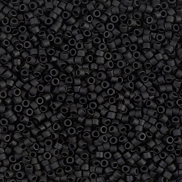 DB0310 Delica 11/0 Matte Black - Miyuki Seed Beads (DB-310)