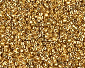 DB1832 Delica 11/0 Duracoat Galvanized Gold - Miyuki Seed Beads