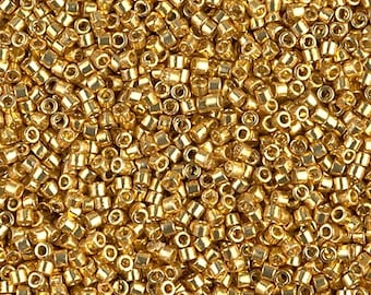 DB1832 Delica 11/0 Duracoat Galvanized Gold - Miyuki Seed Beads