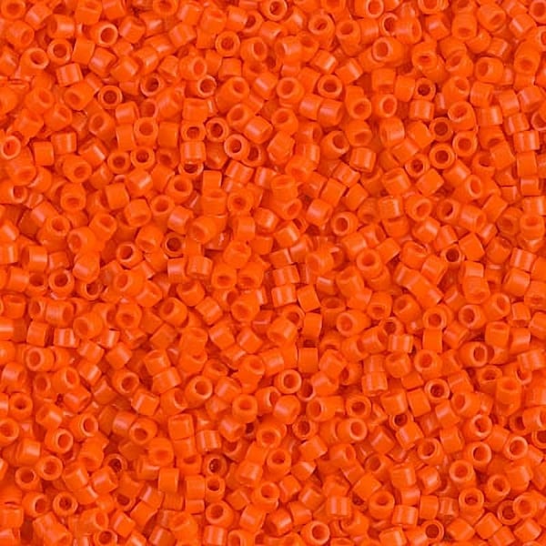 DB0722 Delica 11/0 Opaque Orange - Miyuki Seed Beads (DB-722)