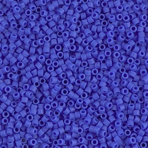 DB1588 Delica 11/0 Matte Opaque Cyan Blue - Miyuki Seed Beads