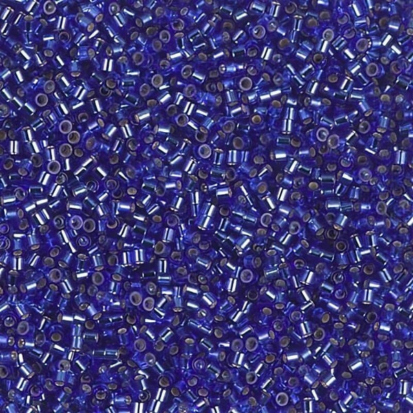 DBS0047 Delica 15/0 Silver-Lined Cobalt - Miyuki Seed Beads (DBS-47)