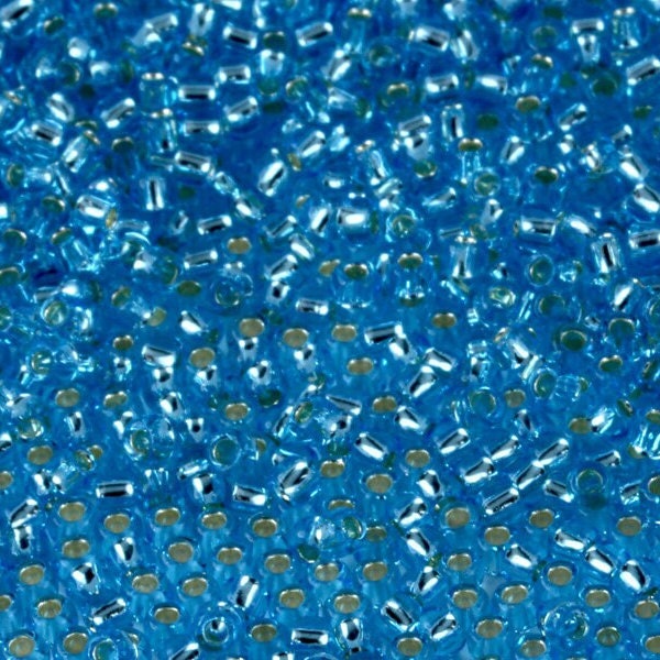 11-23 TOHO 11/0 Round - Silver-Lined Aquamarine - TOHO Seed Beads