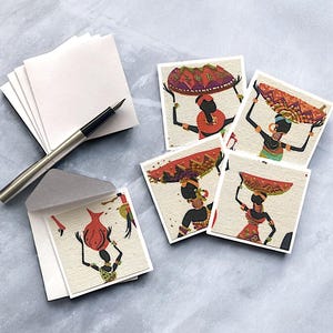 Biglietti di auguri africani, biglietti con stampa africana, biglietti etnici, riempitivo per calze, biglietto Kwanzaa, biglietti di auguri africani, bigliettini / House of Afritude