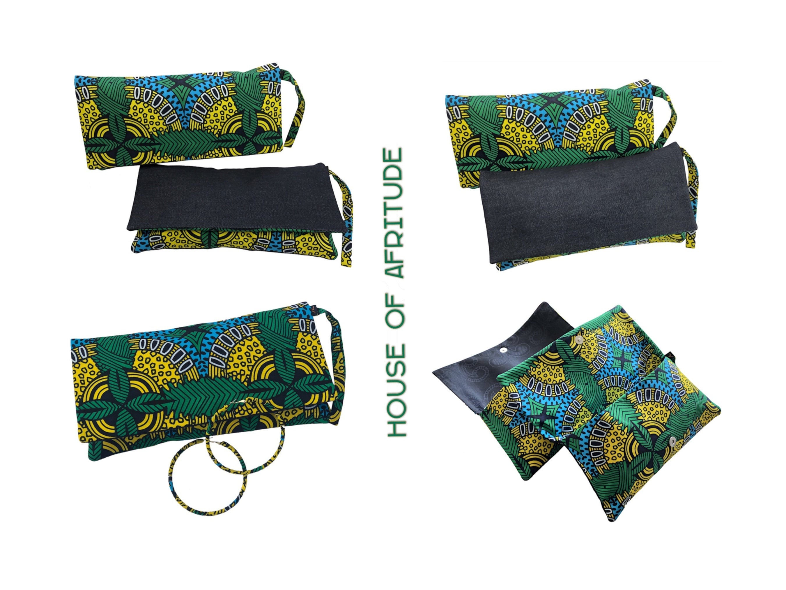 Ankara Clutch Bag African Print Pocketbook Wax Print Wallet