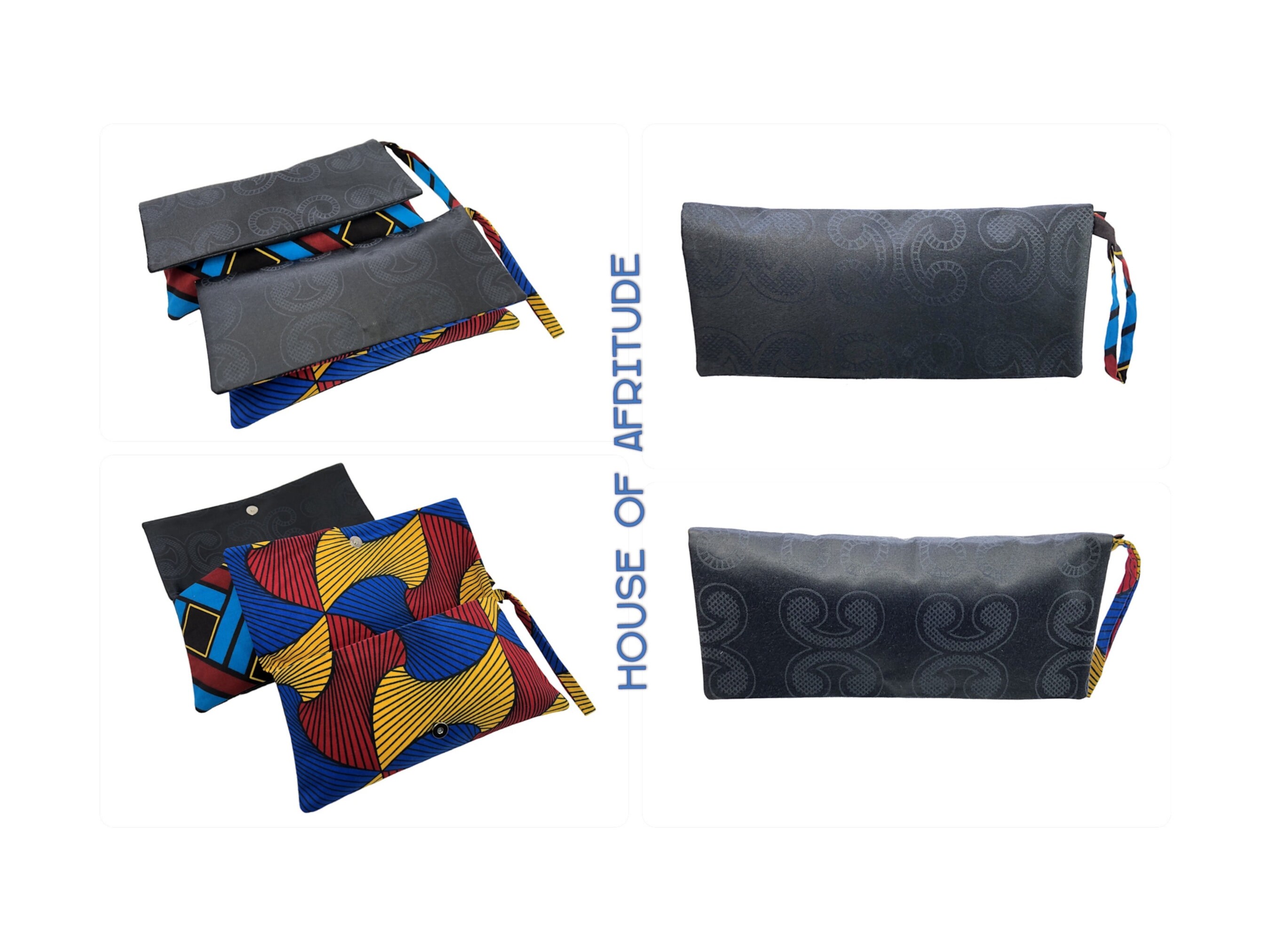 Ankara Clutch Bag African Print Pocketbook Wax Print Wallet Etsy