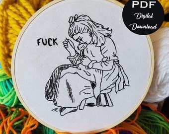 Frustrated Embroiderer PDF Digital Download Embroidery Pattern