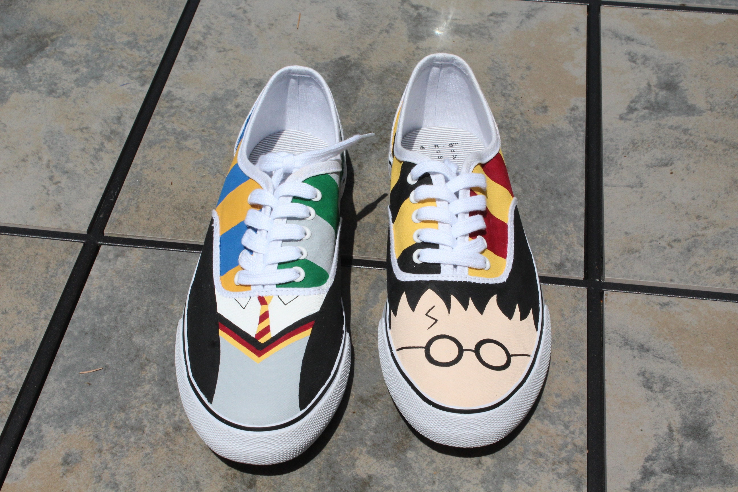 Harry Potter Themed Hand Painted Women's Shoes Etsy Australia