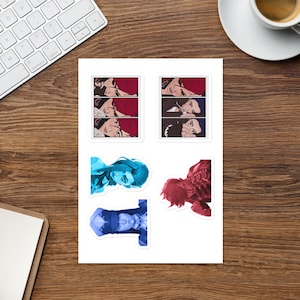 Vi, Arcane, Vi Hextech Gauntlet, Caitlyn Kiramman, Enforcer, Jinx, Powder, Gamer Art, League of Legends, Gamer Gift, Sticker Sheet