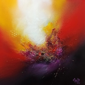Original Abstract Painting, Butterfly Abstract, Bright Colorful Texture  Painting, Mixed Media on stretched Canvas, Unique Acrylic Painting