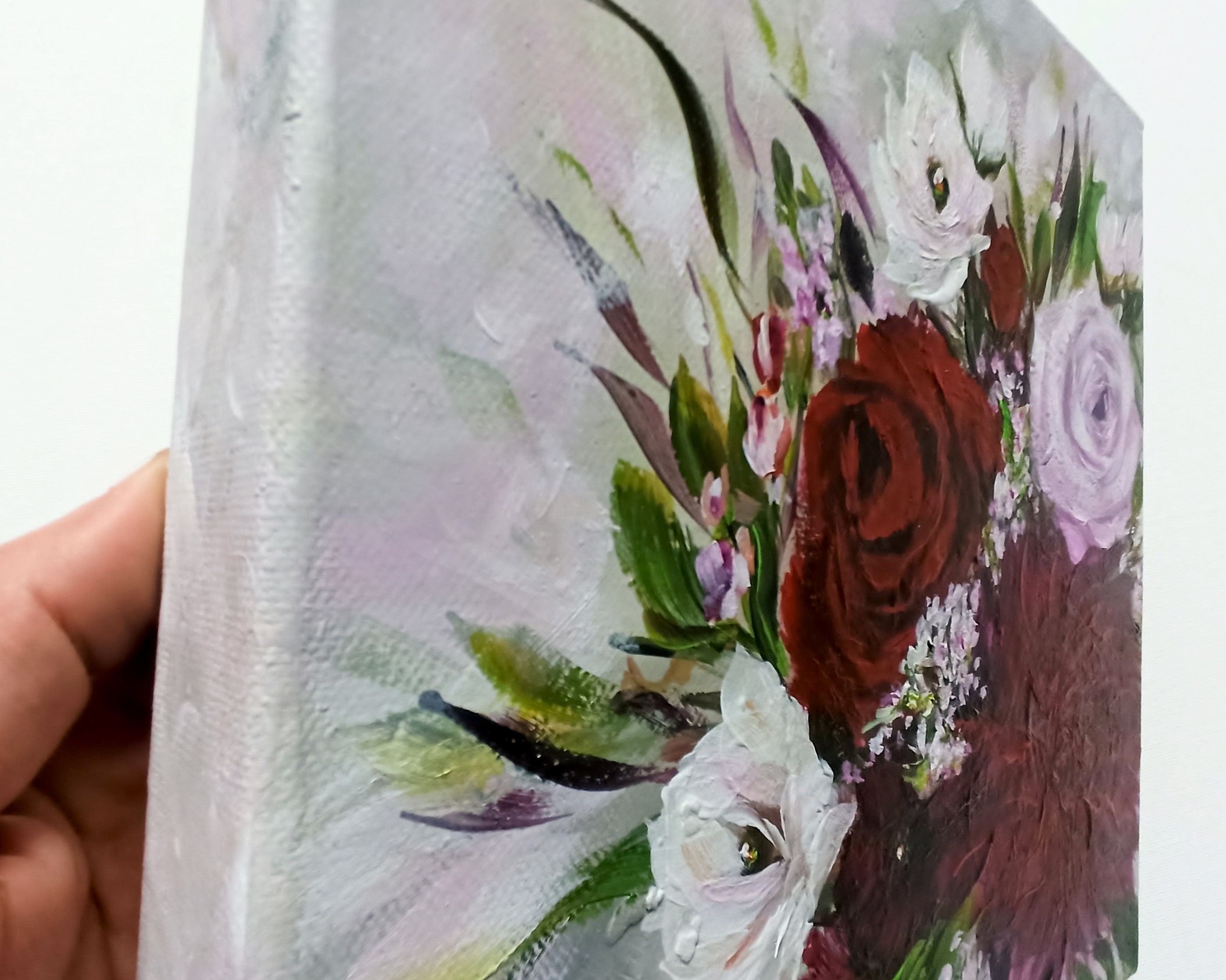 Flower Dream, Flower Acrylic Painting Hand-painted, Beautiful Flowers ...
