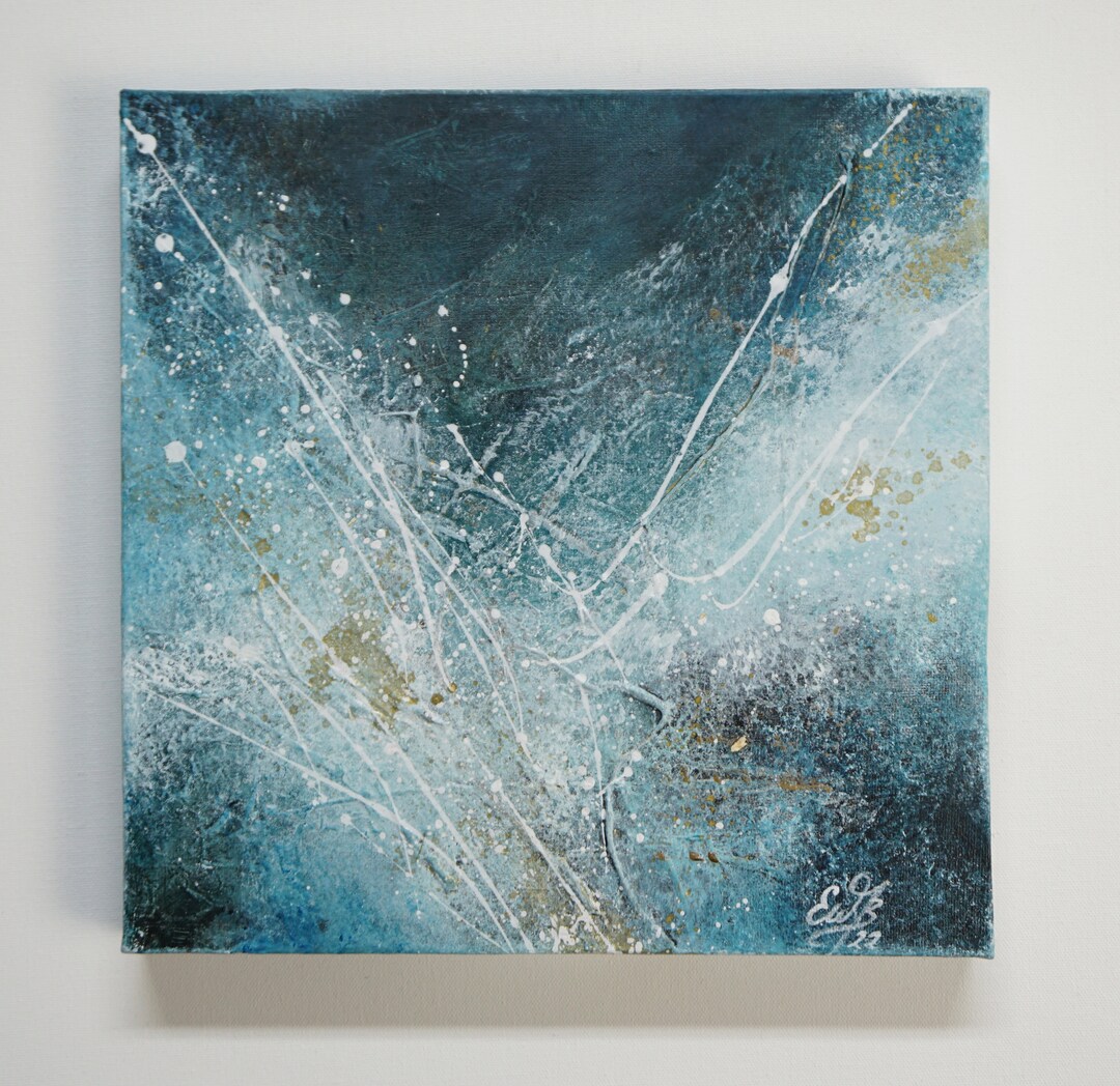 Abstract Painting, Modern Art on Canvas, Texture Acrylic Painting